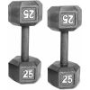 Barbell Cast Iron Dumbbell, 25 Lb. Pair