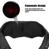 Electric Neck Massager U-Shaped Heating Shiatsu Back Shoulder Massager Relaxation Tool US Plug 100-240V