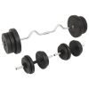 Barbell and Dumbbell Set 132.3 lb