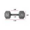 Barbell Cast Iron Dumbbell, 25 Lb. Pair