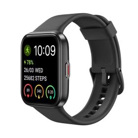 Voice Call Rate Smart Watch (Color: BLACK)