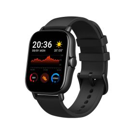 Smart Watch Glass Multi-function Bluetooth Calling Heart Rate (Color: BLACK)